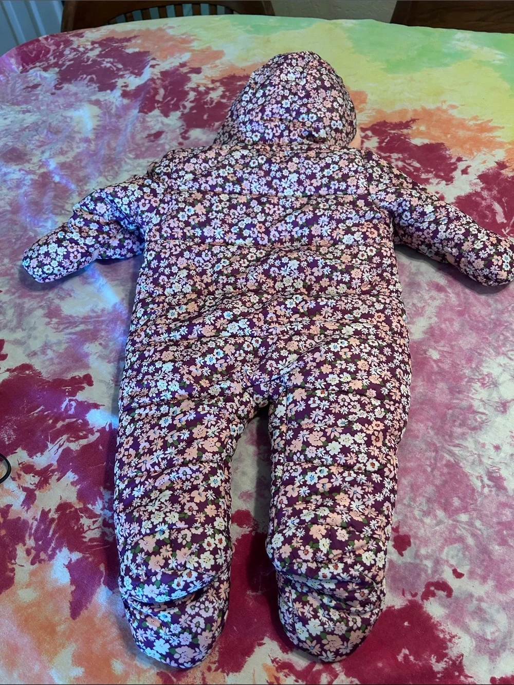 Kenzie girl baby snowsuit